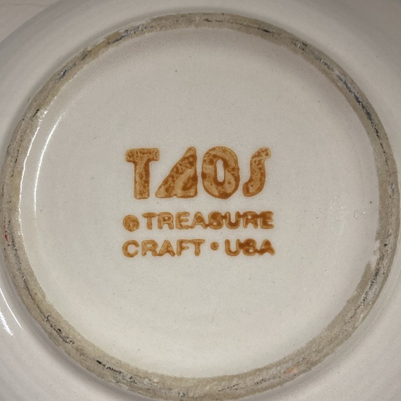 Taos Treasure Craft Cereal Soup Bowl Southwestern Print USA Discontinued Design - Picture 4 of 6